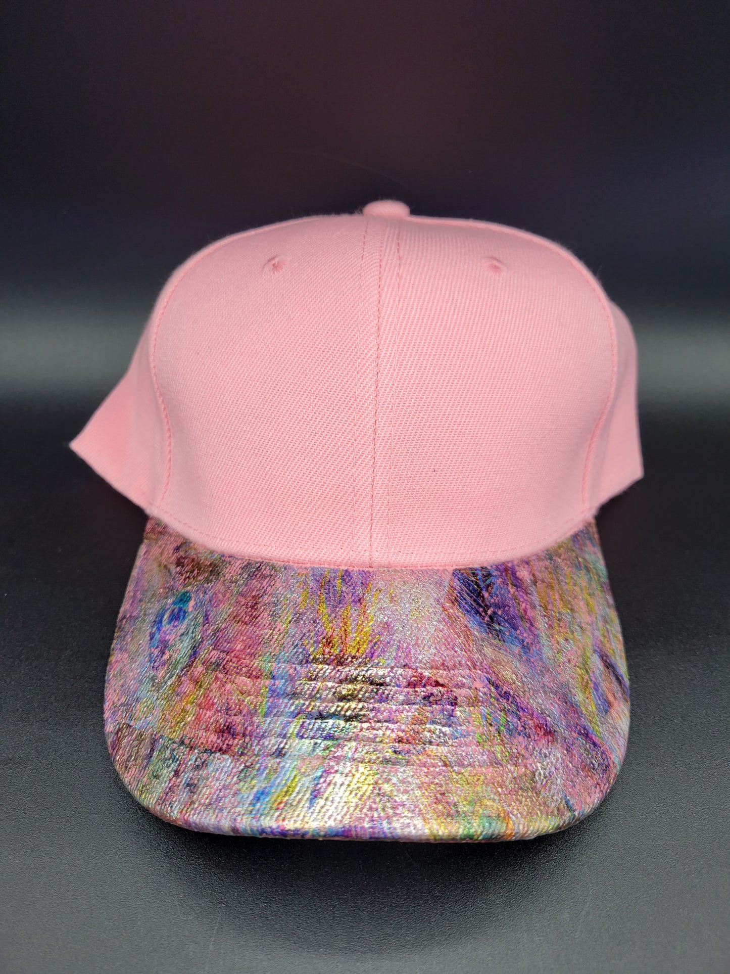Light pink dad cap with spicy Lil Mama foiled bill