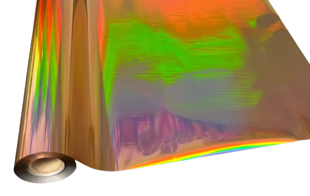 Gold Hologram Rainbow Foil
