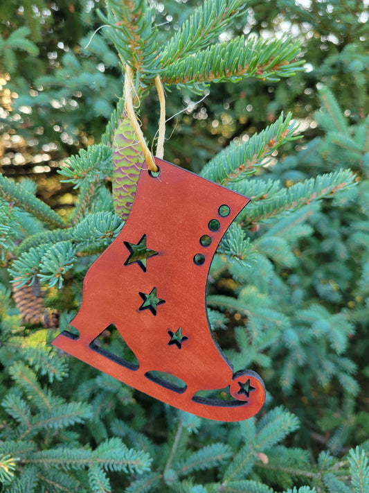 Moo-velous Ice-Skate Themed Christmas Ornaments