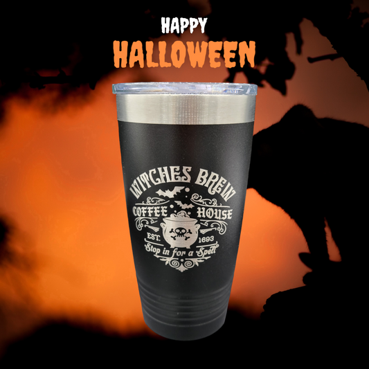 "Witches Brew Coffee House" Halloween Tumbler