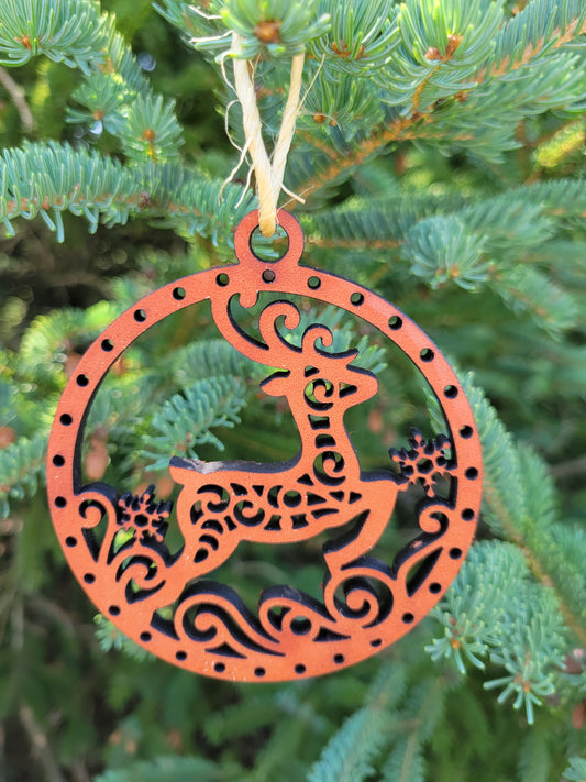 Moo-velous Reindeer Themed Christmas Ornaments