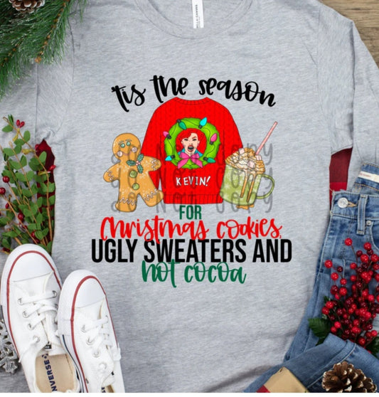 TIS THE SEASON COOKIES, SWEATERS,  AND COCOA DESIGN