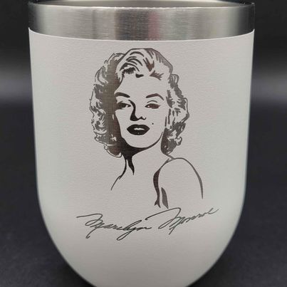 Custom Engraved 12oz Tumbler - Marilyn Monroe